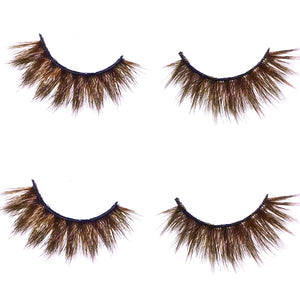 Volume brown false eyelashes by Vovika