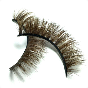 FULL BROWN FALSE EYELASHES “Noor”