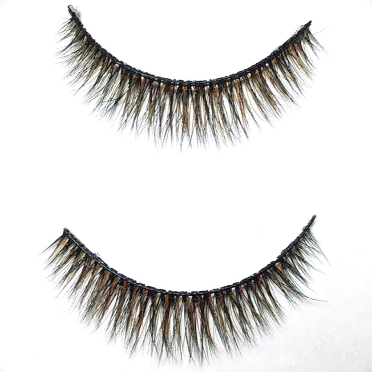 INTENSE BLACK/BROWN FALSE EYELASHES “Hope” 2 pairs