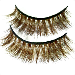 FULL BROWN FALSE EYELASHES “Noor”