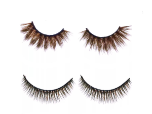 VOLUME & INTENSITY BROWN FALSE EYELASHES “Africa” & “Hope”